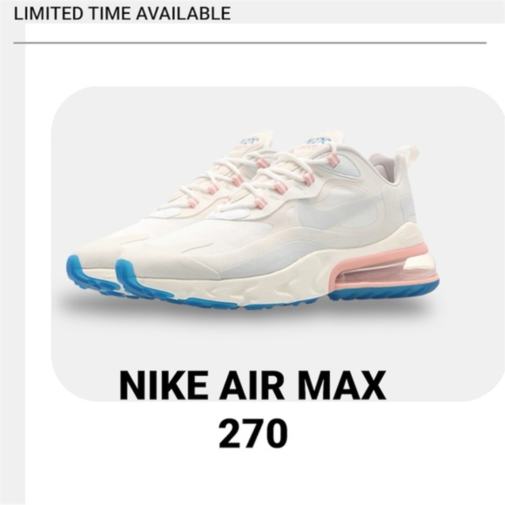 Nike Air Max 270. React Size 6 American Modern Summit White
/White Phantom